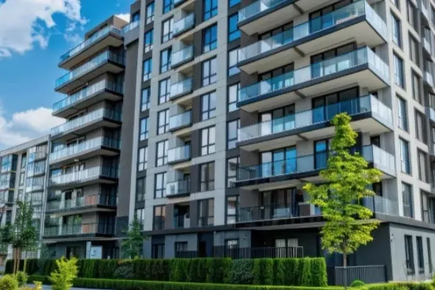 Prédio residencial com áreas comuns